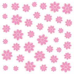 background decoration pink flowers
