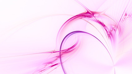 Abstract purple on white background texture. Dynamic curves ands blurs pattern. Detailed fractal graphics. Science and technology concept.