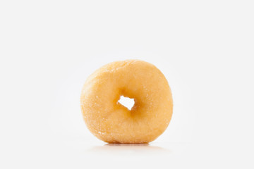 Donut isolated on white background with space for copy.