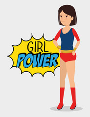 woman wearing superhero costume and star with message