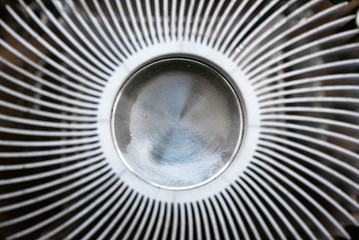 Macro photo of CPU radiator abstract background.