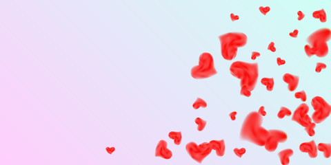 Hearts of confetti for valentines day