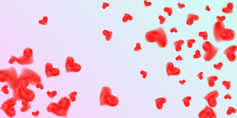 Hearts of confetti for valentines day