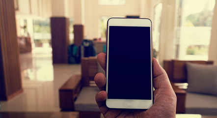 man using digital phone