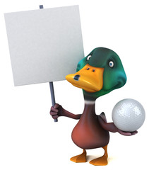 Fun duck - 3D Illustration