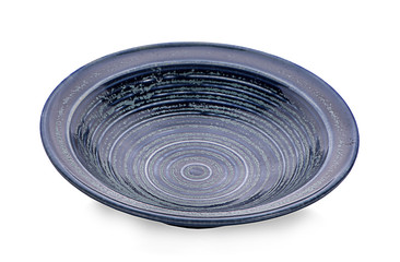 black bowl on white background