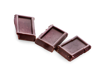 Chocolate isolated on white backround