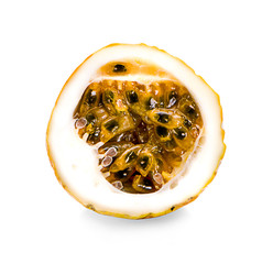 Passion fruit isolated on white background