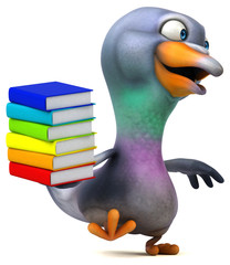 Fun pigeon - 3D Illustration