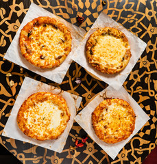flatbread with cheese popular in turkish, lebanese and other oriental cuisines