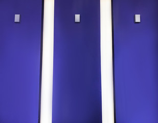 Light blue background with white stripes. Close-up