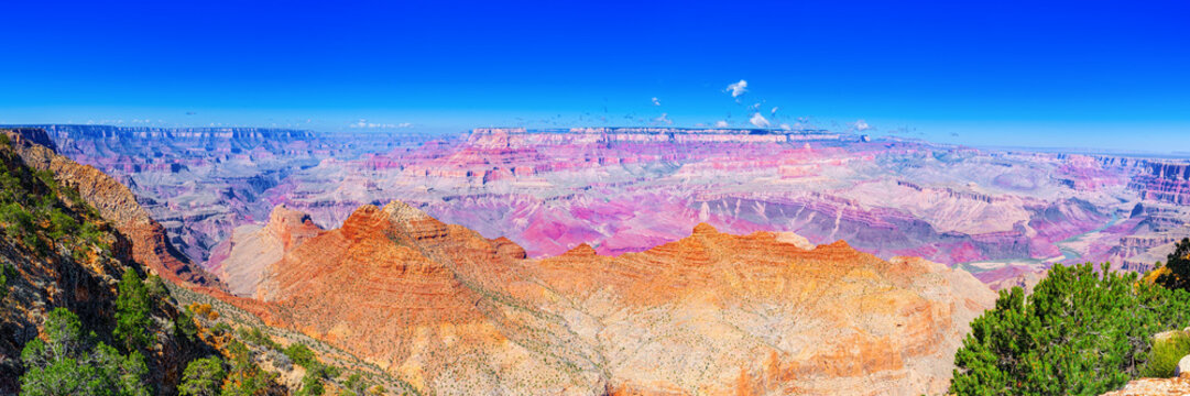 Amazing natural geological formation - Grand Canyon in Arizona, Southern Rim. - Powered by Adobe