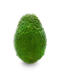 bergamot fruit with leaf isolated on white background