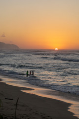 North shore Oahu Sunset