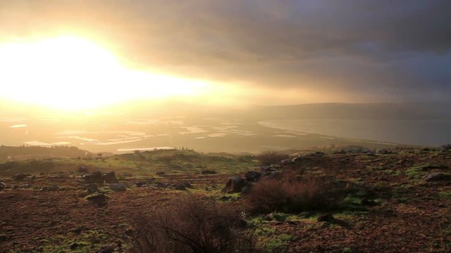 Sea of Galilee at Sunrise