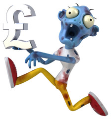 Fun zombie - 3D Illustration