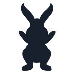 rabbit silhouette animal