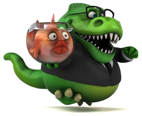 Fun trex - 3D Illustration © Julien Tromeur