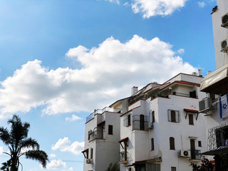 RISHON LE ZION, ISRAEL  December 4, 2018: Private modern house on the streets in Rishon Le Zion, Israel