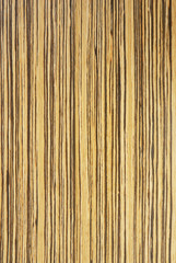 Wood texture with natural pattern for design and decoration. Zebrano