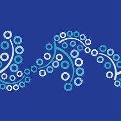 Seamless background with decorative leaves. China. Brushwork. Hand hatching. Flower mosaic. Can be used for wallpaper, textile, invitation card, wrapping, web page background.