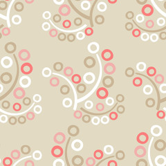 Seamless background with decorative leaves. China. Brushwork. Hand hatching. Flower mosaic. Can be used for wallpaper, textile, invitation card, wrapping, web page background.