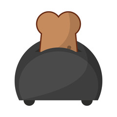 bread in toaster kitchen utensil