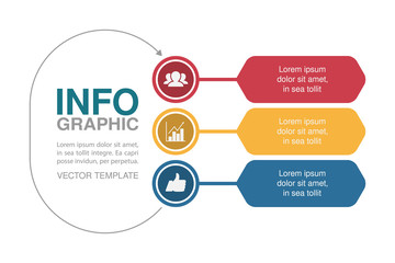 Vector infographic template for  diagram, graph, presentation, chart, business concept with 3 options.
