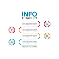 Vector infographic template for  diagram, graph, presentation, chart, business concept with 4 options.