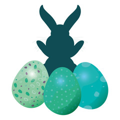 bunny silhouette easter