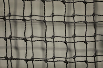 Fototapeta premium Closeup of Baseball Cage Net