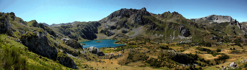 "El valle" lake in Somiedo in Asturias, north of Spain