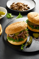 Pulled beef sandwiches
