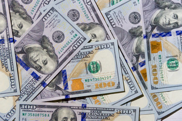 background texture bills of 100 american dollars