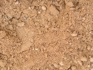 Closeup Sand Texture , Bulding Material for Construction in Thailand.