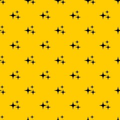 Stars pattern seamless vector repeat geometric yellow for any design