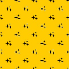 Stars pattern seamless vector repeat geometric yellow for any design