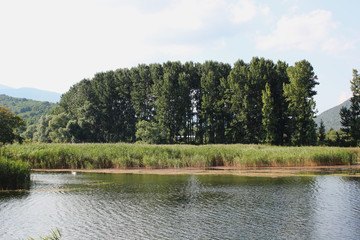 Lake of Agra Edessa Greece Europe