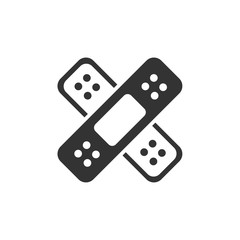 Band aid icon. Medicine care