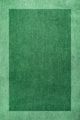 Fototapeta premium green denim fabric texture poster background material