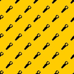 Hand flashlight pattern seamless vector repeat geometric yellow for any design