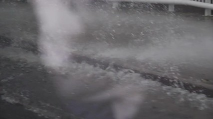 Rainy day from the inside of a car