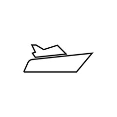 Fototapeta na wymiar Yacht icon design template vector isolated