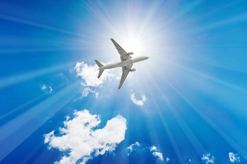 airplane flying in sky