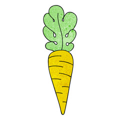 quirky hand drawn cartoon carrot