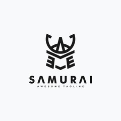 Abstract Samurai art concept illustration vector Design template