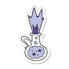 sticker of a cartoon magic potion