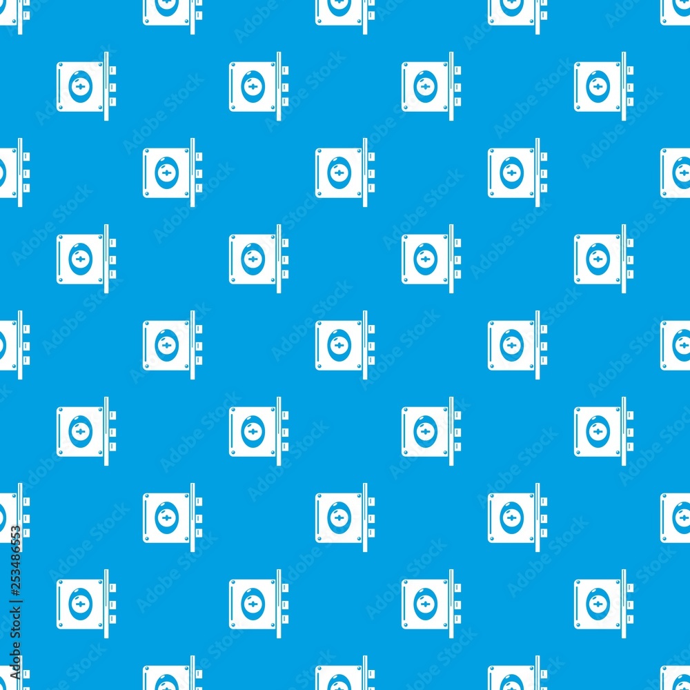 Poster lock interroom pattern vector seamless blue repeat for any use