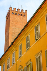 Architecture of the Piazza del Duomo in Cremona