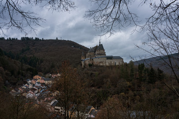 Old historic town Vianden in Luxembourg.